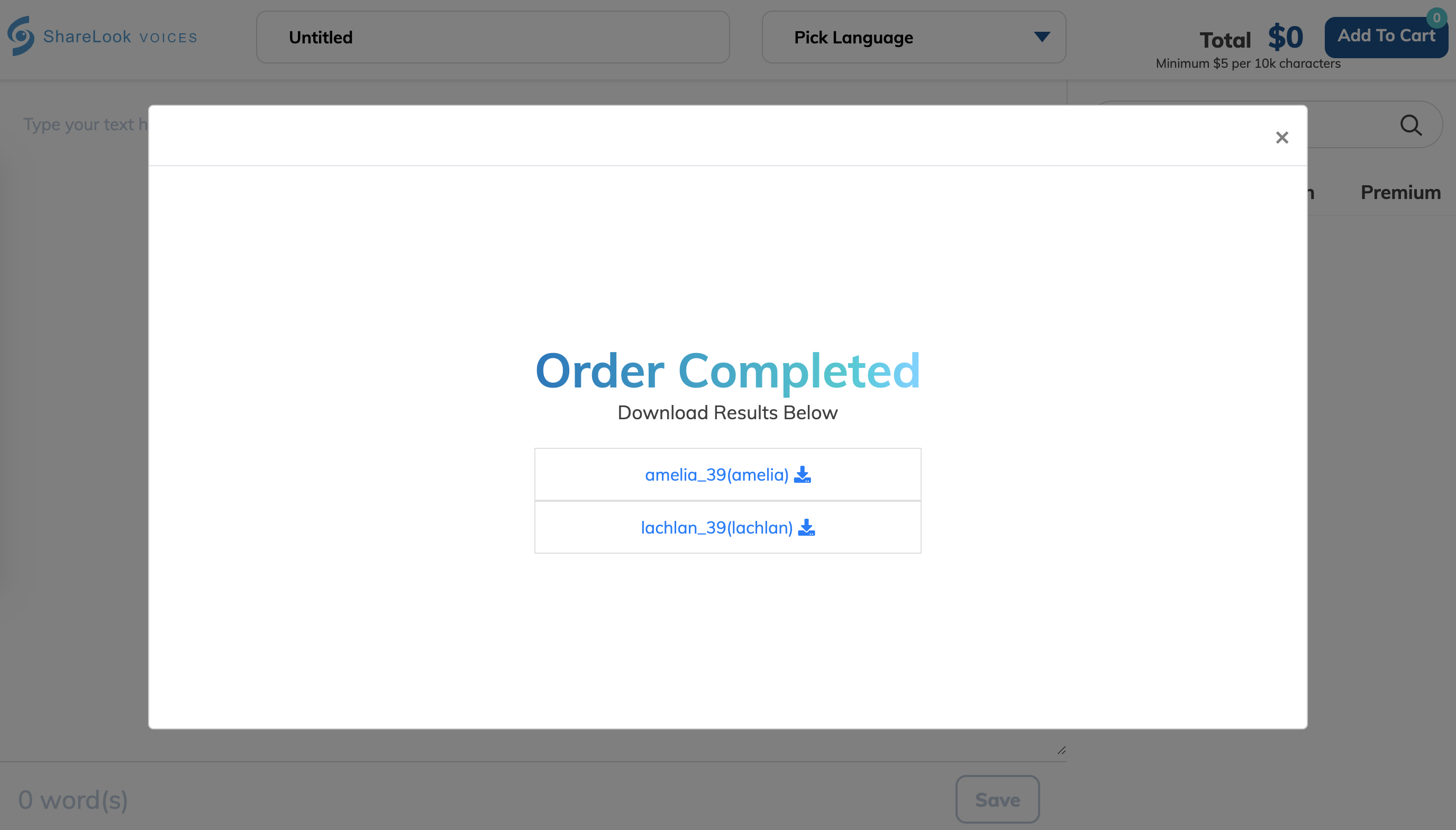 Voice Dashboard